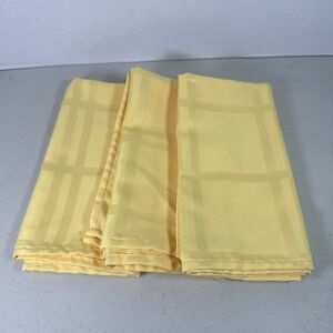 3 Yellow Cloth napkins. New Without Tags.